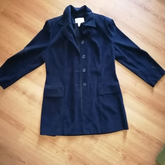 Dark Blue Button Up Jacket - Picture 1 of 2